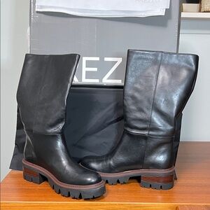 Arezzo Black Heeled Boots for Women